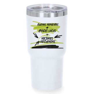 Vaso térmico: "Buenos momentos + Amigas locas"
