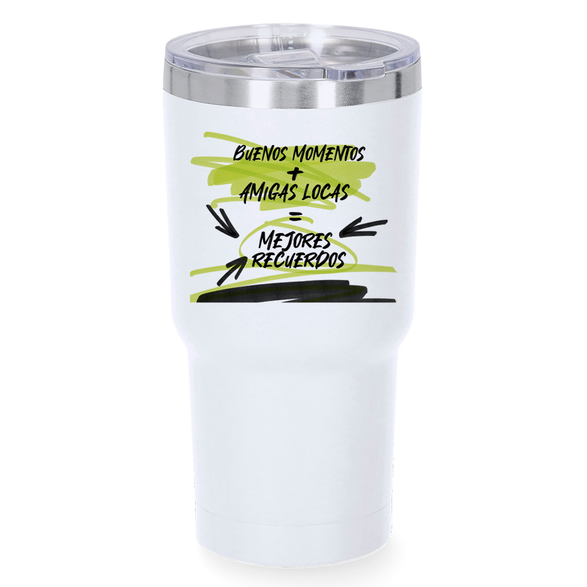 Vaso térmico: "Buenos momentos + Amigas locas"