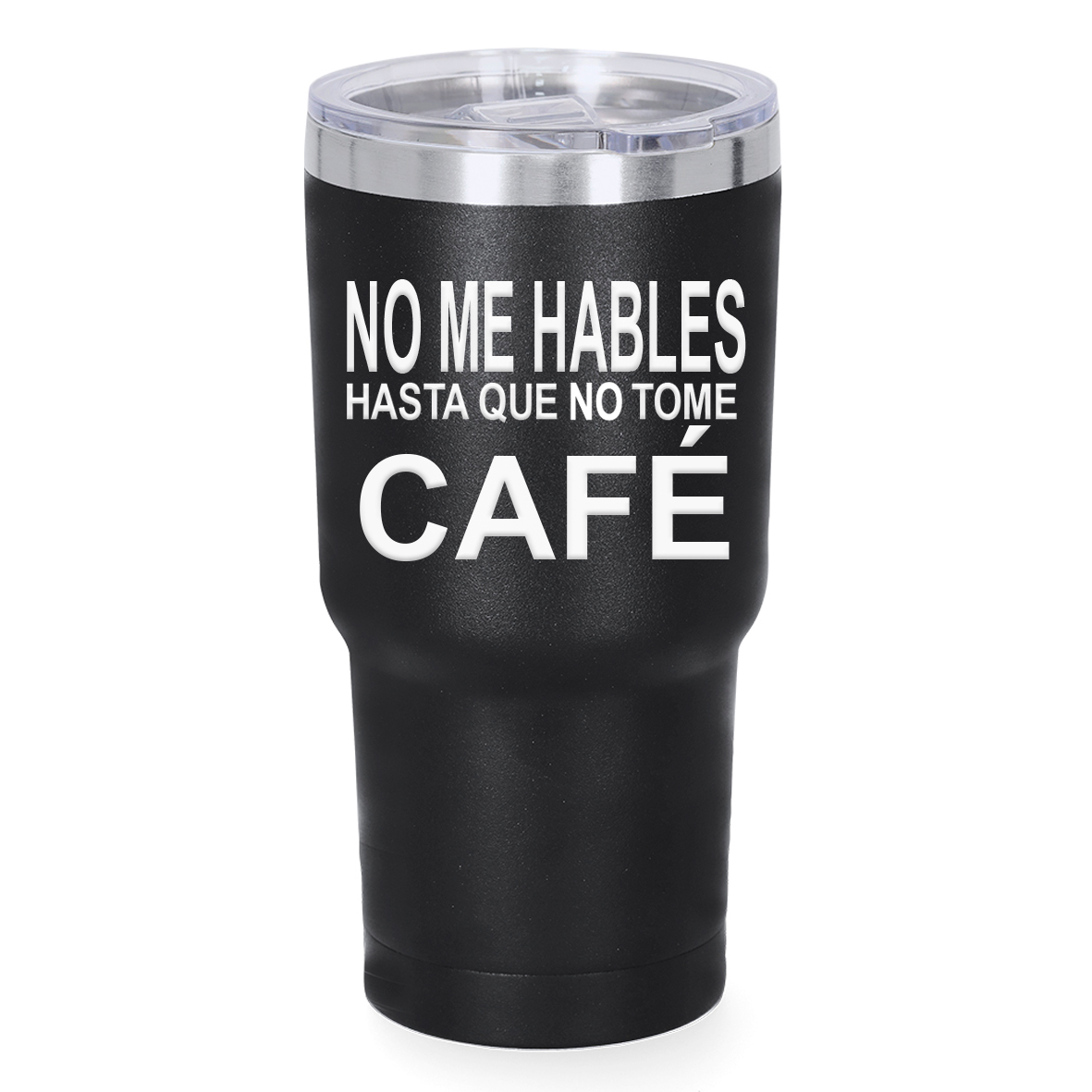Vaso térmico: "No me hables hasta que no tome café"