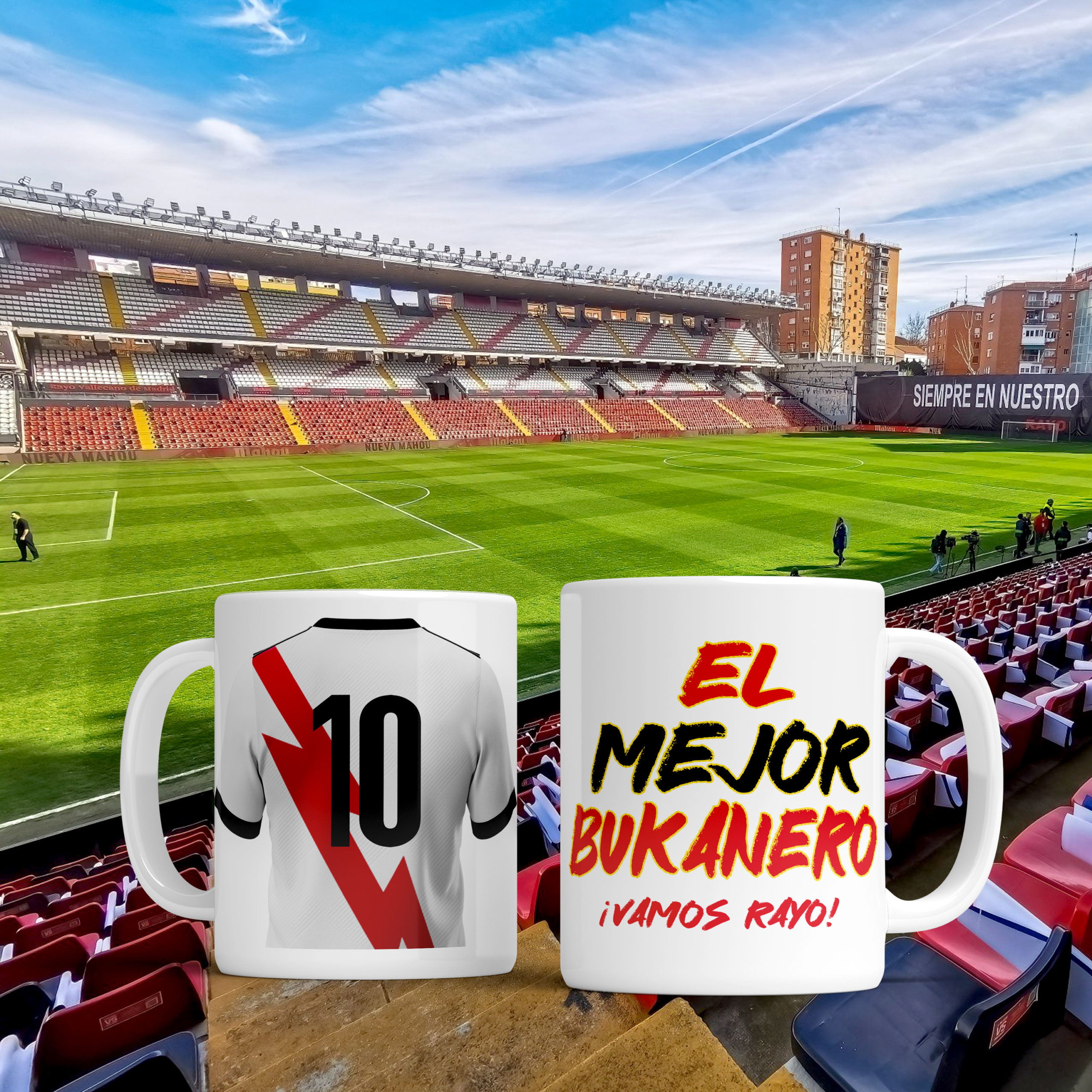 Taza: "El Mejor Bukanero (Rayo Vallecano)"