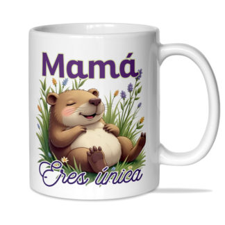 Taza: "Mamá eres única"