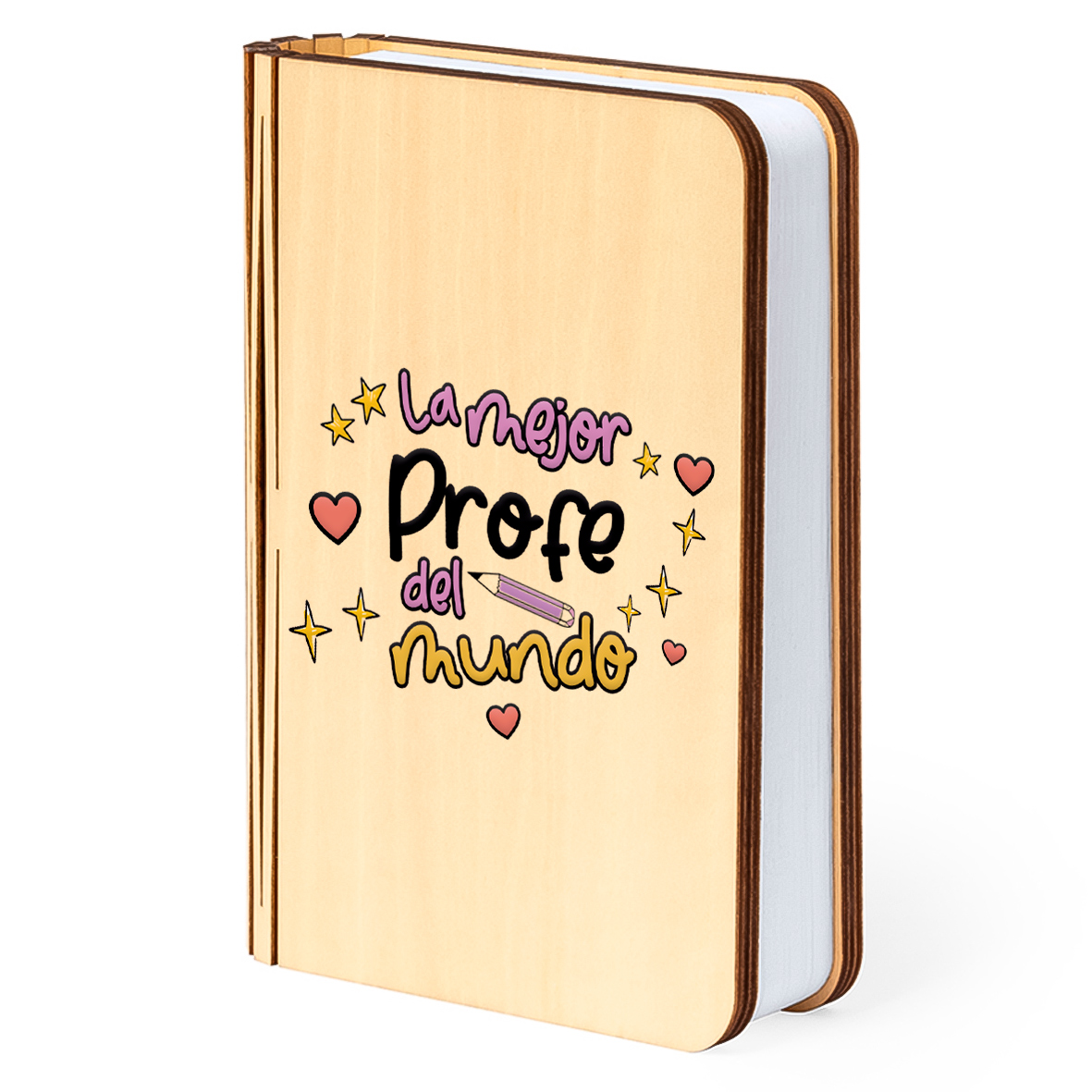 Lámpara libro: "La mejor profe del mundo"