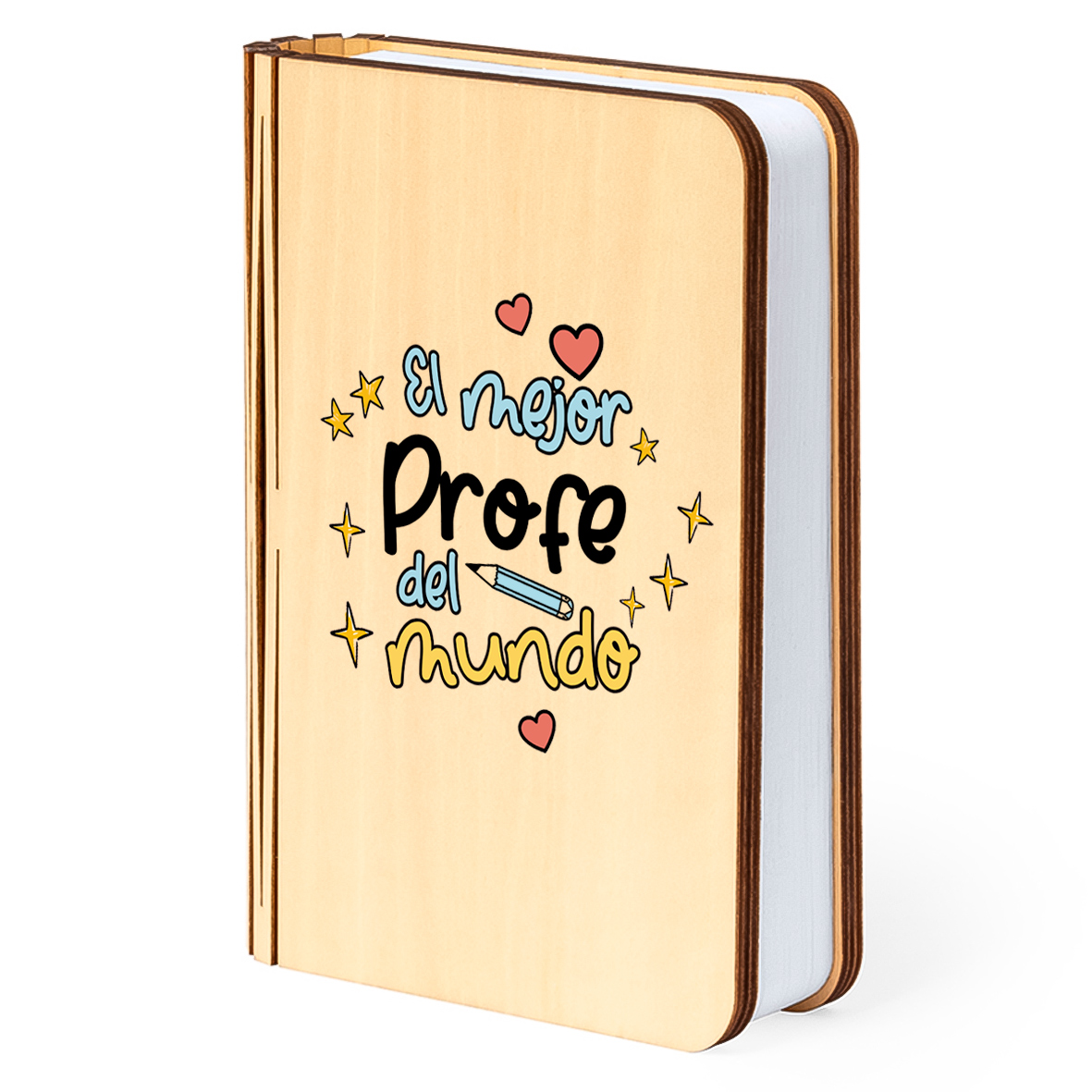 Lámpara libro: "El mejor profe del mundo"