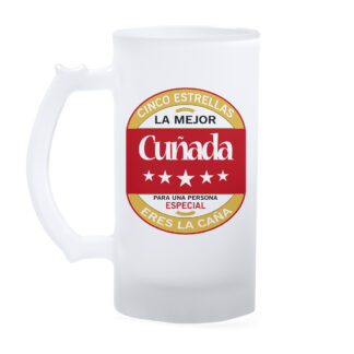 Jarra cristal: "La mejor Cuñada"