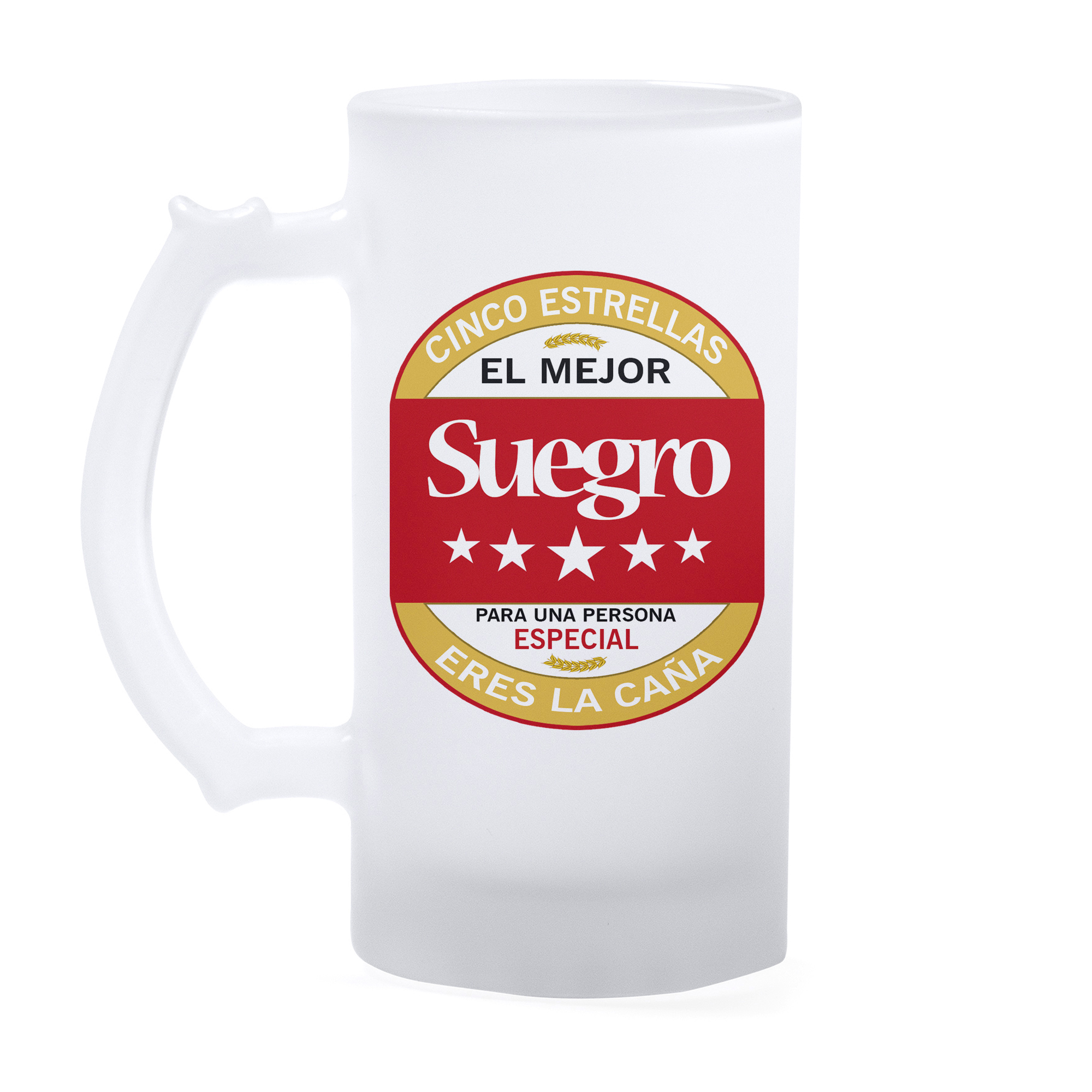 Jarra cristal: "El mejor Suegro"
