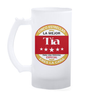 Jarra cristal: "El mejor Tía"