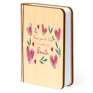 Lámpara libro: "Haces que la vida..."