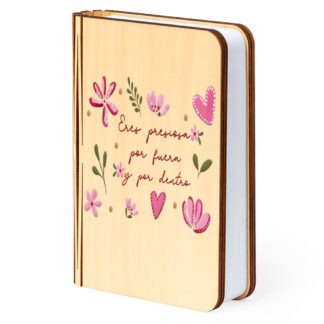 Lámpara libro: "Eres preciosa por dentro y por fuera"