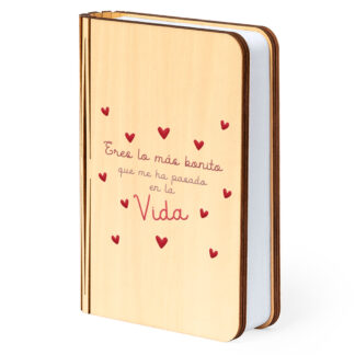 Lámpara libro: "Eres lo más bonito que..."