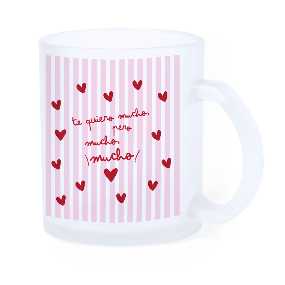 Taza LED: "¡Te quiero mucho, pero...!"