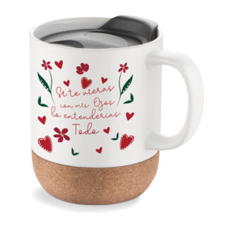 Taza de viaje: "Si te vieras con mis ojos..."