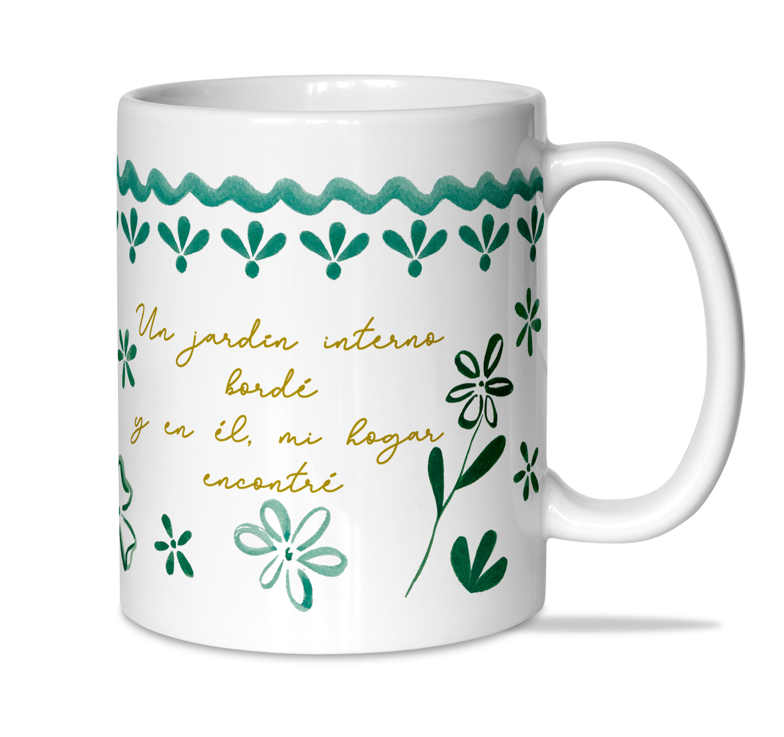 Taza: "Un jardín interno..."