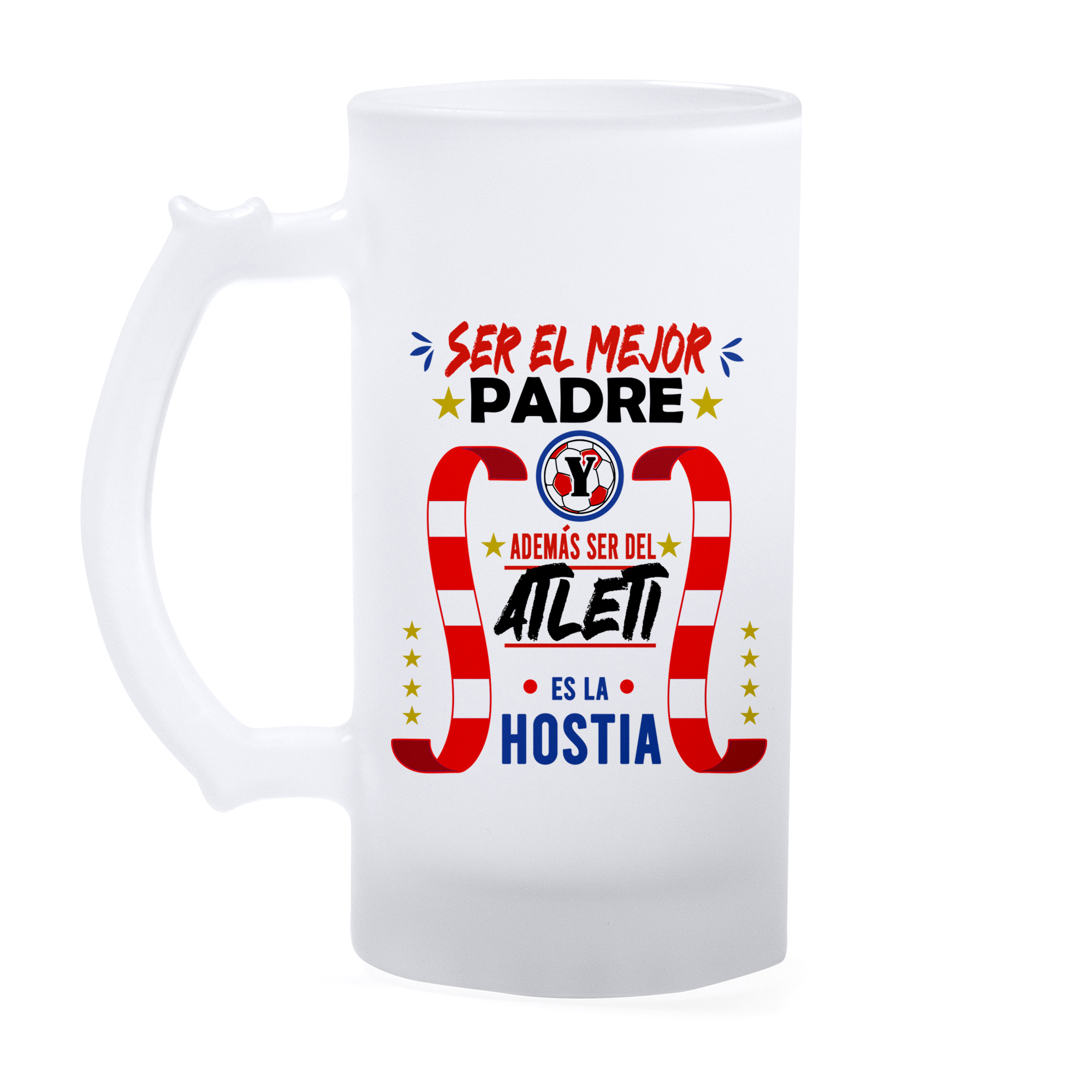 Jarra cristal: "Ser el mejor Padre ATLETI"