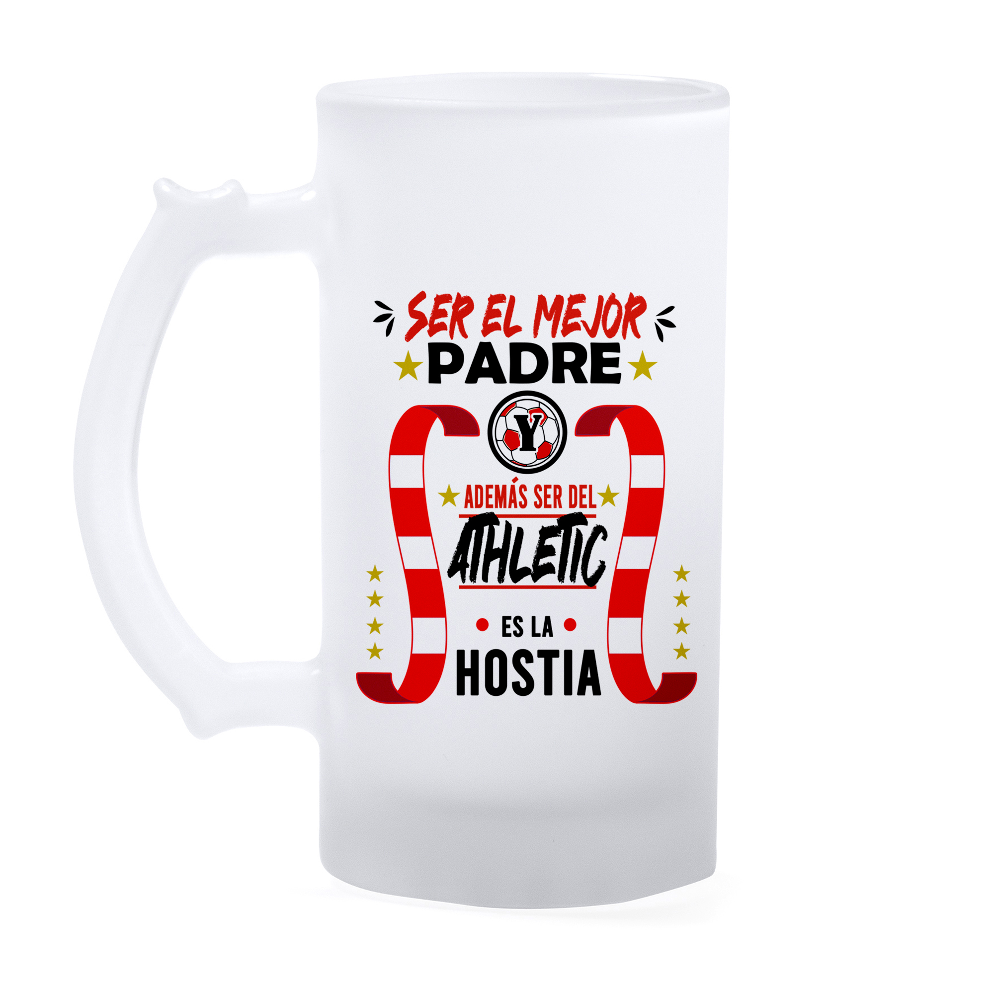 Jarra cristal: "Ser el mejor Padre ATHLETIC"