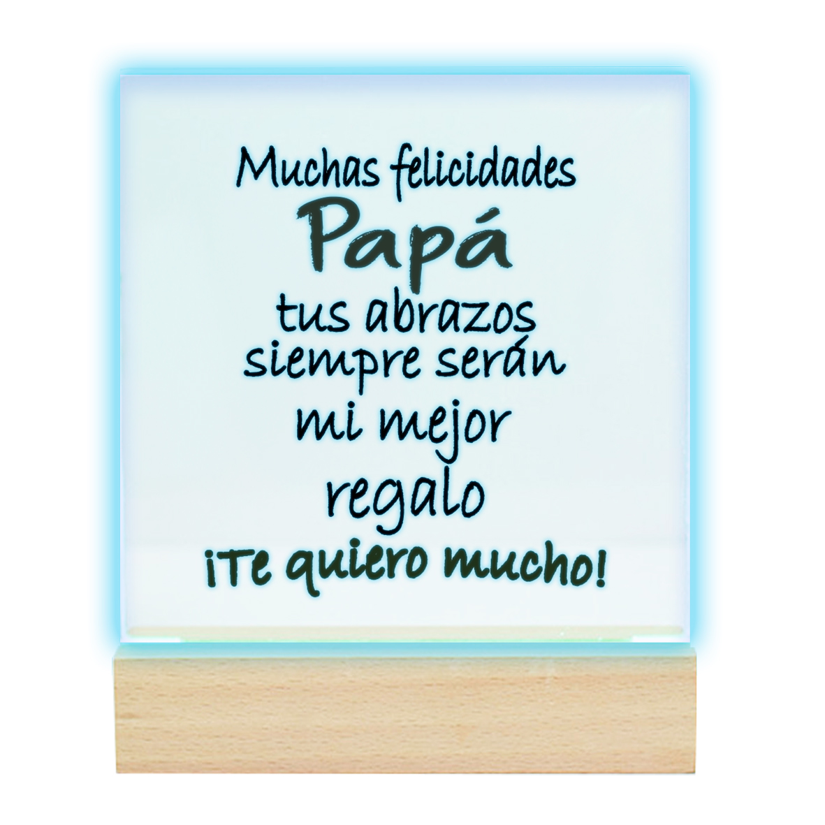 Lámpara LED: "Muchas felicidades Papá..."