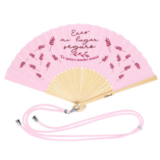 Abanico rosa: "Eres mi lugar seguro"