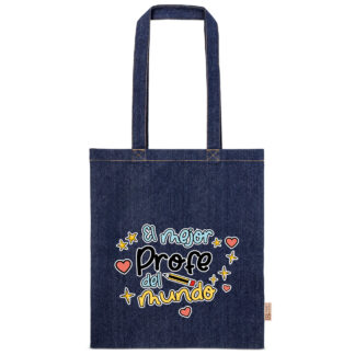 Totebag tejana: "El mejor profe del mundo"