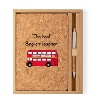 Libreta + Bolígrafo: "The best English Teacher"