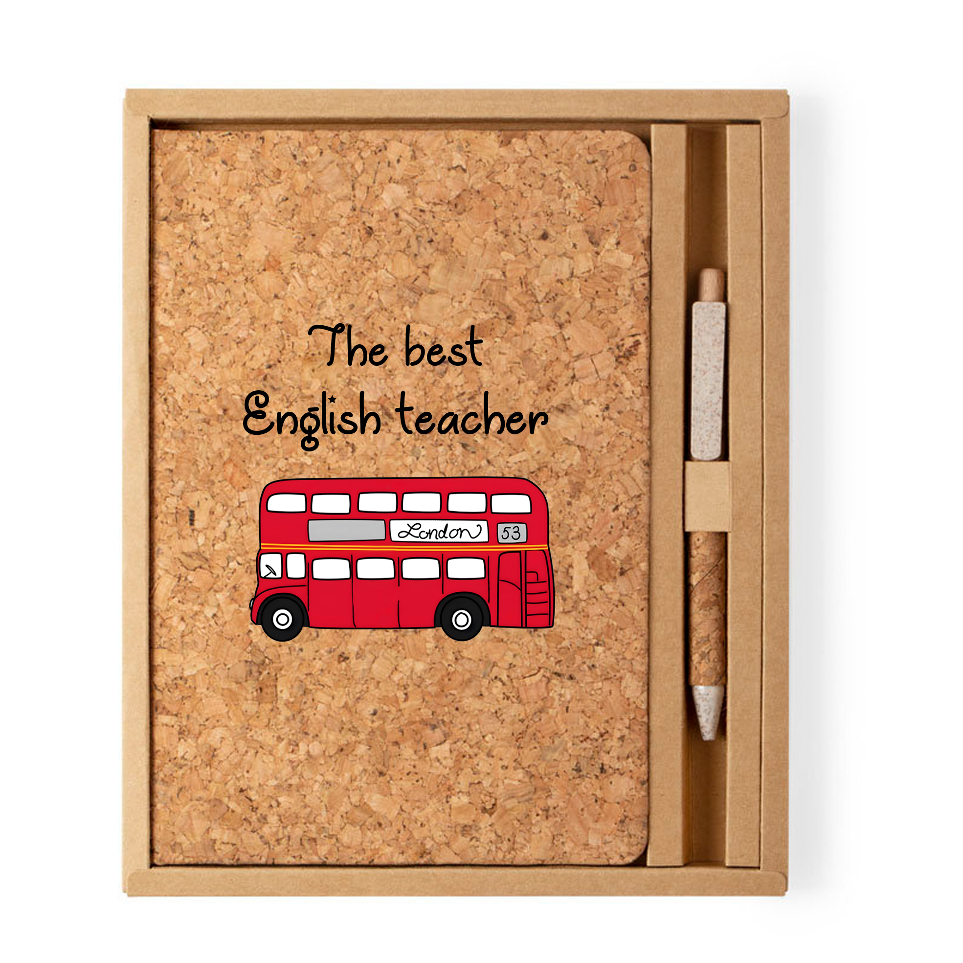 Libreta + Bolígrafo: "The best English Teacher"