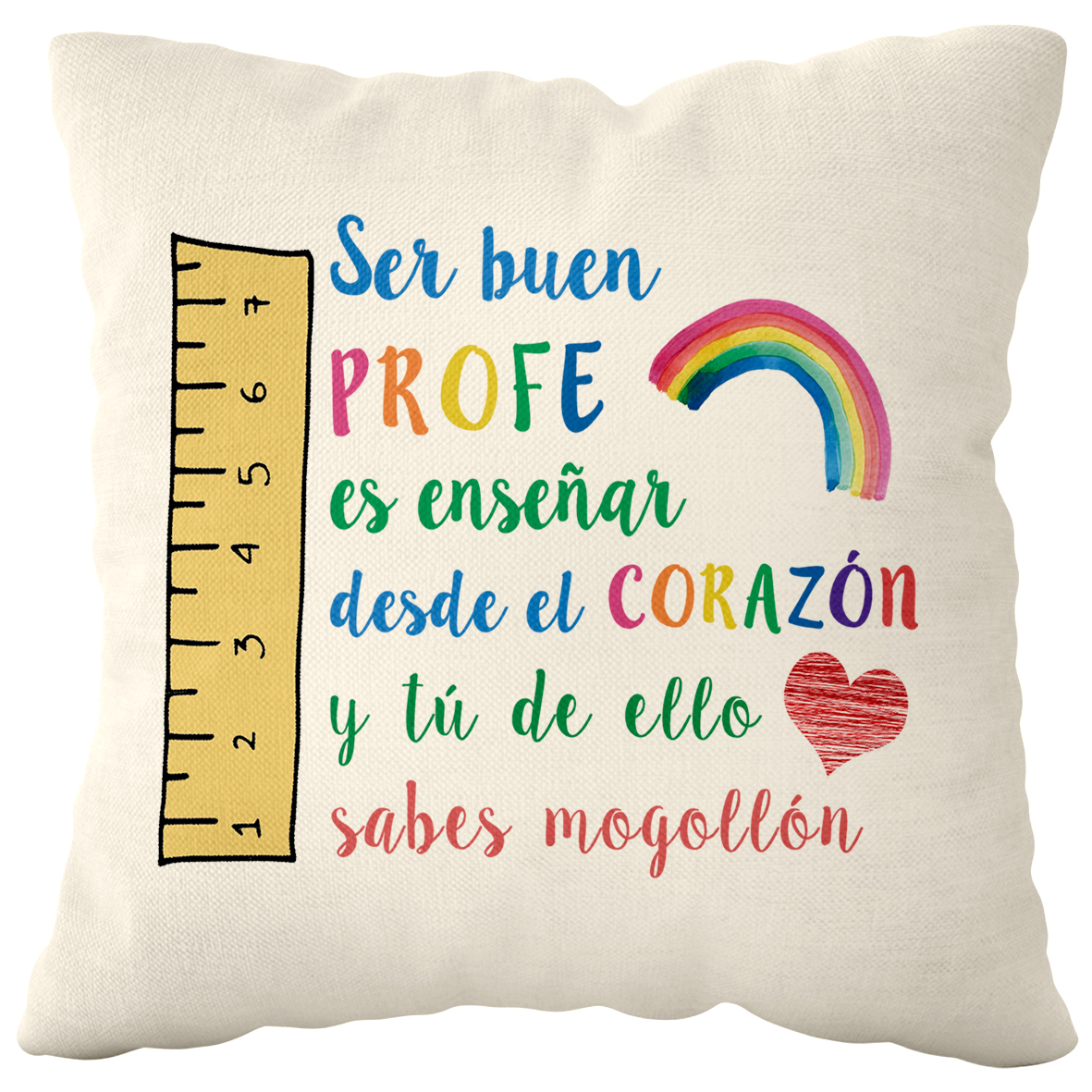 Cojín Poliéster: "Ser buen profe es enseñar..."