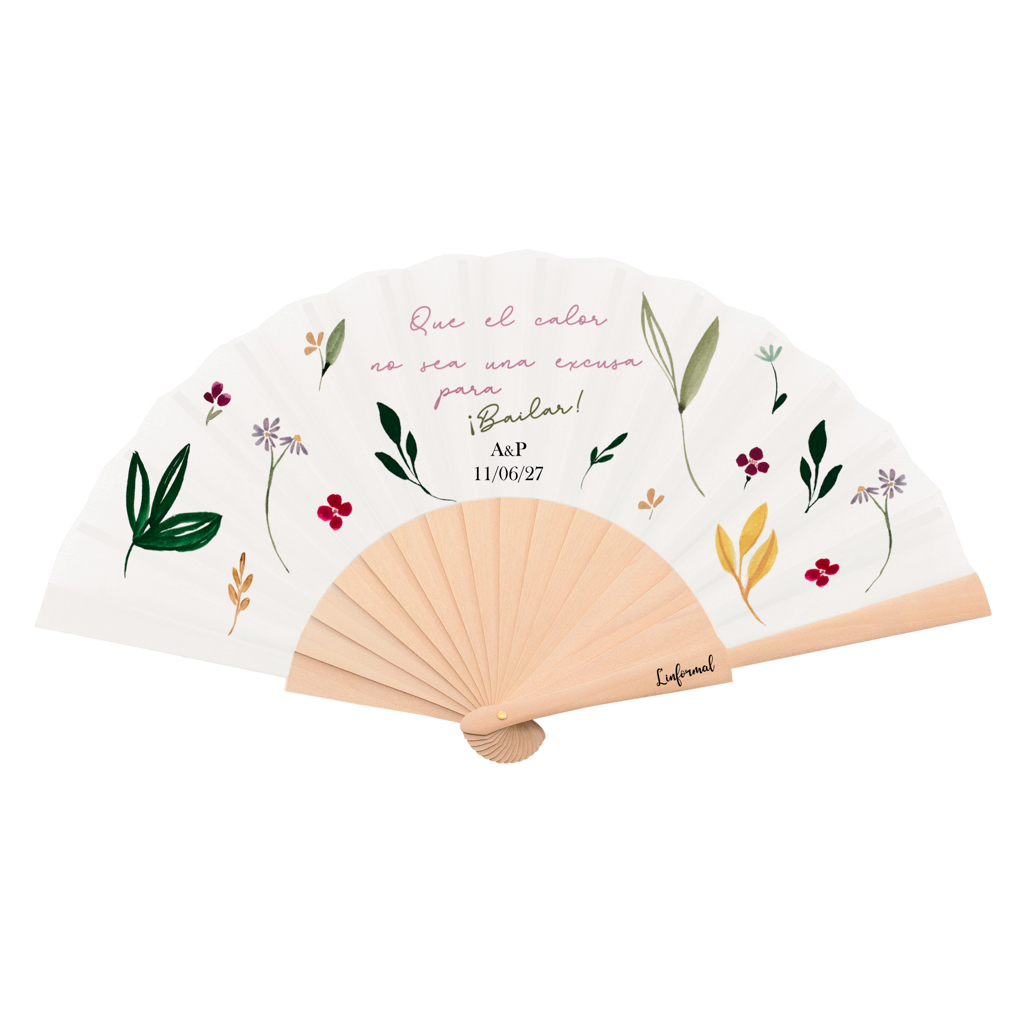 Abanico PERSONALIZADO: "¡Bailar!"