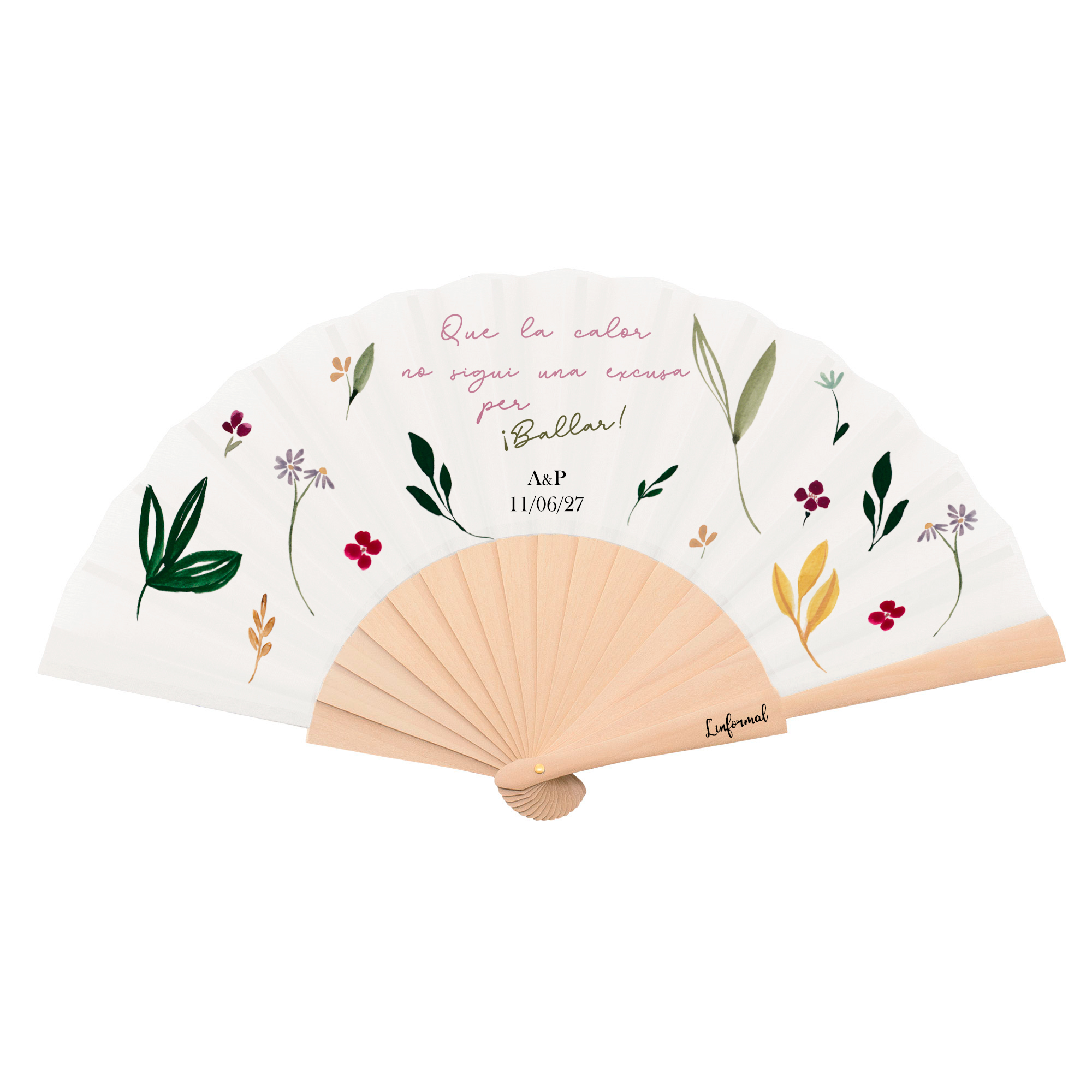 Abanico PERSONALIZADO: "¡Bailar!"