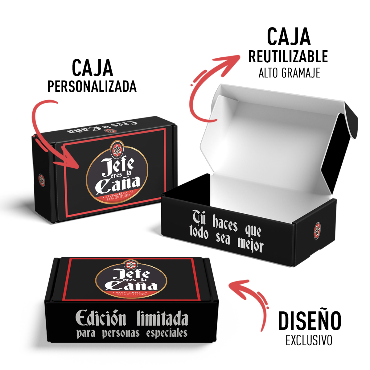PACK CAJA: "Jefe eres la caña"